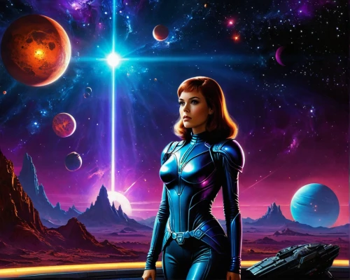 andromeda,barbarella,sci fiction illustration,dazzler,starova,starfire,liara,nova,samus,hildebrandt,eridani,madelyne,solara,melora,macniven,fantasia,jadzia,nebular,valerian,amora,Conceptual Art,Sci-Fi,Sci-Fi 20