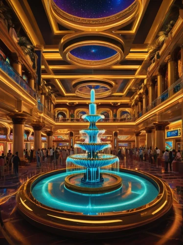 the dubai mall entrance,emporium,floor fountain,dubailand,agrabah,shanghai disney,dubai fountain,the disneyland resort,teacups,cotai,largest hotel in dubai,nakheel,caesars palace,jumeirah,venetian hotel,disneyland park,atlantis,mgm,caesar palace,dcl,Illustration,Realistic Fantasy,Realistic Fantasy 03