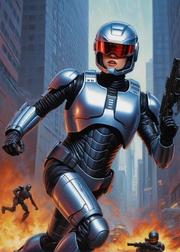 robocop,asimo,timecop,supersoldier,battlesuit,cyberpatrol,firefight,jaegers,crysis,steel man,cyberdyne,ironman,rooper,rinzler,accel,hal,mercenario,mechagodzilla,rebgun,killzone,Illustration,Realistic Fantasy,Realistic Fantasy 18