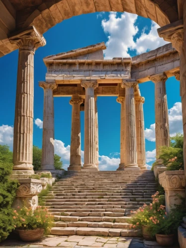 greek temple,erechtheus,artemis temple,hellas,erechtheion,roman temple,acropolis,ephesus,temple of poseidon,temple of diana,doric columns,temple of hercules,priene,hierapolis,panagora,akropolis,hellenic,amphipolis,ancient olympia,parthenon,Conceptual Art,Daily,Daily 25