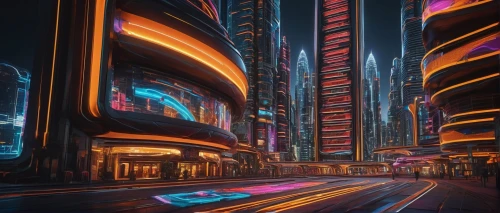 cybercity,dubai,dubai marina,guangzhou,futuristic landscape,coruscant,shanghai,cybertown,metropolis,colorful city,futuristic,jbr,cityscape,cyberpunk,city at night,makati,doha,harbour city,futuristic architecture,bladerunner,Photography,General,Sci-Fi