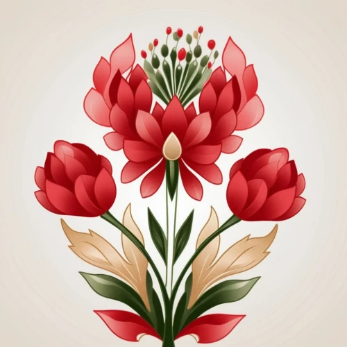 tulip background,flowers png,flower illustration,carnation of india,flower background,rose flower illustration,flower illustrative,japanese floral background,red chrysanthemum,floral digital background,flower wallpaper,red tulips,carnation flower,red flower,floral background,chrysanthemum background,red carnations,flower design,flower drawing,cartoon flower,Illustration,Vector,Vector 18