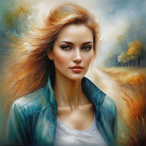 world digital painting,donsky,romantic portrait,mystical portrait of a girl,photo painting,art painting,fantasy portrait,portrait background,landscape background,behenna,fantasy art,young woman,girl portrait,blonde woman,oil painting on canvas,digital painting,painter,oil painting,woman portrait,girl in a long,Conceptual Art,Daily,Daily 32