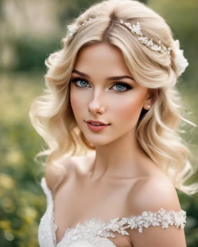 blonde in wedding dress,bridal jewelry,bridal,romantic look,bridal dress,wedding dresses,white rose snow queen,bride,wedding dress,bridewealth,celtic woman,bridal gown,jessamine,behenna,beautiful young woman,maxon,princess crown,wedding gown,sposa,silver wedding