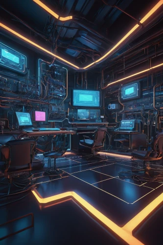 spaceship interior,computer room,ufo interior,cyberscene,spaceland,cybertown,cyberia,scifi,cyberport,cyberworld,3d render,starbase,neon human resources,arktika,cyberview,voxels,terminals,holodeck,cyberspace,cybercity,Illustration,Vector,Vector 05