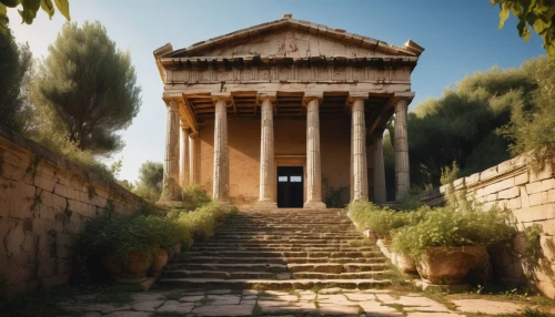 greek temple,temple of diana,roman temple,panagora,artemis temple,zappeion,amphipolis,ancient house,agrigento,house with caryatids,gennadius,temple of hercules,roman ancient,serapeum,ancient rome,tempio,canonum,synaxarion,caelian,baalbek,Art,Classical Oil Painting,Classical Oil Painting 36