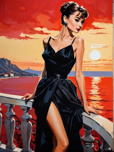 vettriano,whitmore,guenter,cardinale,man in red dress,italian painter,art deco woman,italian poster,martindell,posillipo,evening dress,sanremo,vintage art,valentine day's pin up,portofino,catalfamo,mcginnis,malaparte,gitane,sorrento,Conceptual Art,Oil color,Oil Color 08