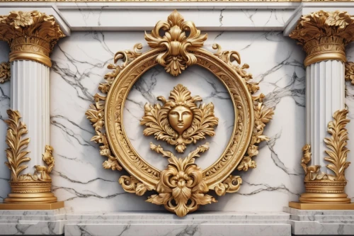 gold stucco frame,corinthian order,decorative frame,golden wreath,overmantel,ghiberti,frame ornaments,pilasters,mouldings,decorative element,laurel wreath,neoclassical,brandstater,pilaster,neoclassicism,ormolu,plasterwork,neoclassicist,gustavian,ornamentation,Conceptual Art,Oil color,Oil Color 08