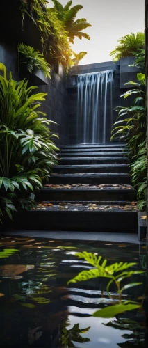 green waterfall,waterfall,water stairs,water fall,koi pond,waterfalls,water falls,cascade,japanese garden,landscape design sydney,brown waterfall,bali,flooded pathway,oasis,garden pond,garden design sydney,water wall,amazonica,water feature,water flowing,Art,Artistic Painting,Artistic Painting 51