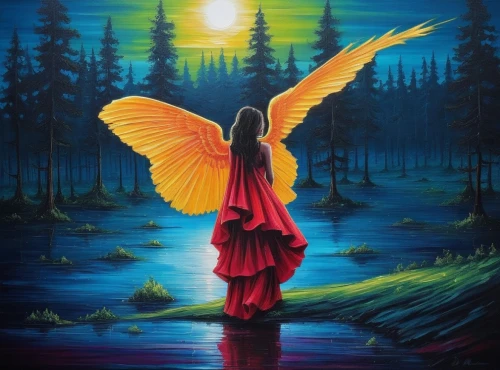 angel wing,angel wings,faerie,aurora butterfly,oil painting on canvas,faery,fantasy art,fantasy picture,red butterfly,winged heart,anjo,passion butterfly,fairies aloft,art painting,butterfly background,love angel,angelology,isolated butterfly,angel lanterns,angel girl,Illustration,Realistic Fantasy,Realistic Fantasy 25