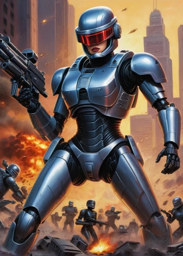 robocop,turrican,jaegers,battlesuit,steel man,cyberpatrol,cyberdyne,rooper,tetsujin,robotech,cylon,rinzler,hotbot,robotham,spaceguard,robotboy,appleseed,robotix,fembot,spybot,Illustration,Realistic Fantasy,Realistic Fantasy 18