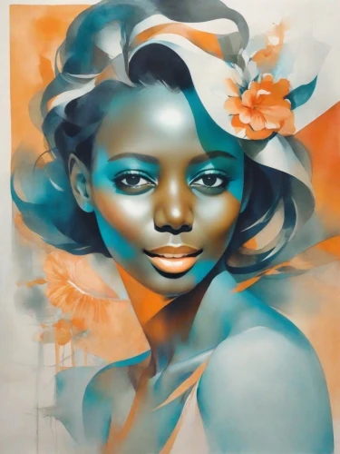 welin,oil painting on canvas,ivorian,adnate,oshun,rosemond,peinture,african art,liberian,africaine,art painting,pacitti,oil painting,peintre,oil on canvas,african woman,ivoire,lachanze,airbrush,meticulous painting,Digital Art,Poster