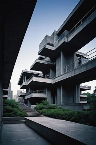 lasdun,brutalist,seidler,brutalism,interlace,corbu,barbican,ucsd,kansai university,habitat 67,cantilevers,chipperfield,epfl,multi storey car park,schulich,tschumi,robarts,cantilevered,docomomo,calpers,Illustration,American Style,American Style 03