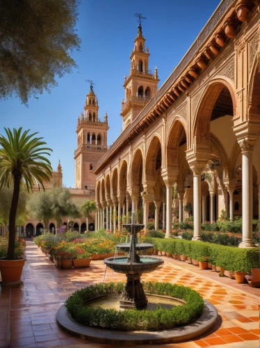 mezquita,alcazar of seville,morroco,seville,sevilla,andalucia,andalucian,alcazar,mezquital,andalusia,andaluza,sevillian,andaluz,theed,marrakesh,mudejar,cordoba,sevilla tower,badajoz,arcaded,Illustration,Paper based,Paper Based 03