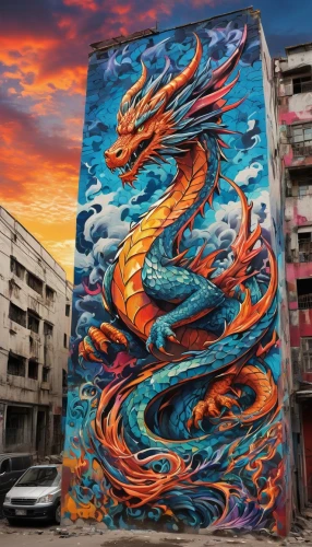 painted dragon,fire breathing dragon,penang,graffiti art,dragon fire,dragon of earth,dragon,roa,shenlong,kujira,dragones,golden dragon,firedrake,wyrm,dragonair,dragon design,dragons,dragao,dragonja,dragon boat,Conceptual Art,Graffiti Art,Graffiti Art 09