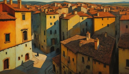 urbino,perugia,volterra,anghiari,cortona,tuscan,siena,panozzo,bologna,pienza,civitella,corozzo,assisi,narni,michelozzo,teramo,borghi,martinu,toscana,bergamo,Conceptual Art,Oil color,Oil Color 12