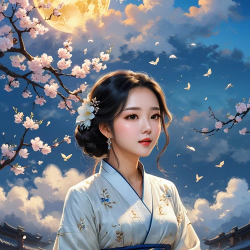 japanese sakura background,hanfu,plum blossoms,the cherry blossoms,chuseok,hanbok,plum blossom,cherry blossoms,geisha,geisha girl,japanese woman,geiko,sakura blossom,autumn cherry blossoms,japanese cherry blossoms,longmei,sakura background,cherry blossom japanese,maiko,the plum flower,Unique,Design,Character Design