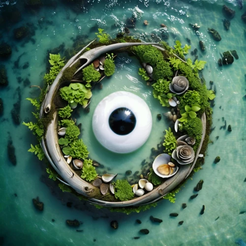 peacock eye,eye,crocodile eye,abstract eye,robot eye,phytoplankton,ecotopia,eyeball,eye of a donkey,planet earth view,eye ball,porthole,earth in focus,cosmic eye,spirulina,little planet,ojo,oeil,eyeholes,ocular,Illustration,Realistic Fantasy,Realistic Fantasy 19