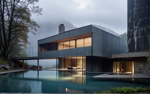 modern house,pool house,house in the mountains,modern architecture,house in mountains,minotti,house by the water,house with lake,dreamhouse,snohetta,swiss house,private house,cubic house,lago grey,aqua studio,luxury property,beautiful home,cube house,forest house,dunes house,Photography,General,Realistic