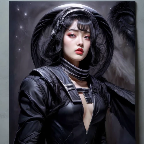 ursa,selina,melora,queen of the night,ursa major,zatara,fantasy portrait,gantz,selene,motoko,tsuneo,amuria,gothic portrait,domino,khatuna,hela,catwoman,alita,aphra,contessa