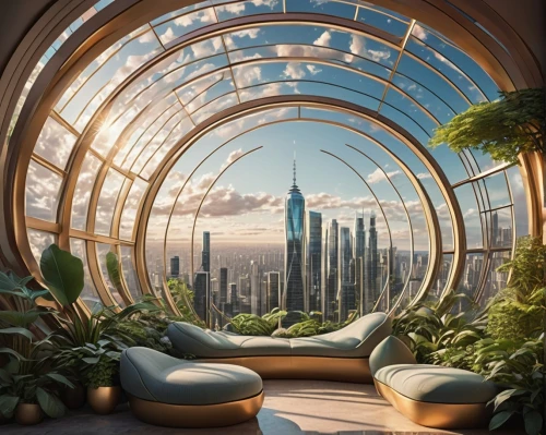 futuristic landscape,futuristic architecture,ecotopia,sky space concept,futuristic,arcology,ringworld,spaceship interior,sky apartment,utopian,titanum,habitable,electrohome,ufo interior,terraformed,futuregen,utopias,biophilia,cyberview,futurology,Illustration,Japanese style,Japanese Style 15