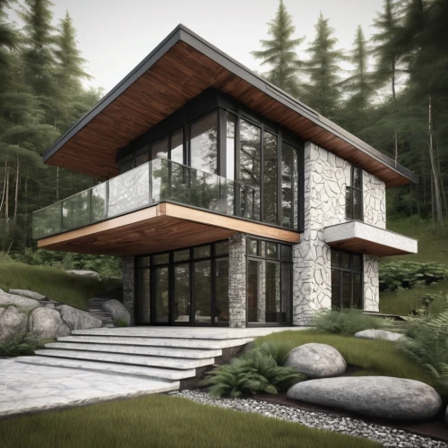 3d rendering,modern house,sketchup,render,mid century house,revit,renders,forest house,cubic house,3d render,modern architecture,house in the forest,house in mountains,frame house,house in the mountains,timber house,3d rendered,renderings,inverted cottage,chalet,Illustration,Black and White,Black and White 11