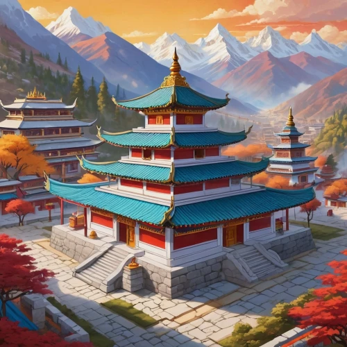 hall of supreme harmony,asian architecture,tianxia,pagodas,buddhist temple,rinchen,shambhala,palyul,sanxia,khenin,xixia,hanging temple,gompa,drakpa,koryaks,dorje,khwarezmid,bhutan,white temple,dojo,Unique,3D,Isometric