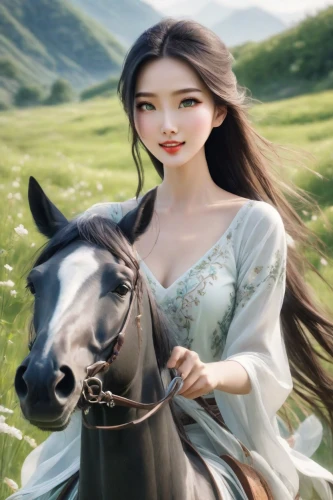 horse herder,horsewoman,horseback,horse riding,arwen,horseback riding,jingqian,jinling,black horse,noblewoman,horseriding,sanxia,fantasy picture,mulan,inner mongolian beauty,equestrian,epona,andalusian,songling,andalusians,Photography,Commercial