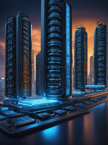 cybercity,cyberport,urban towers,microdistrict,high rises,futuristic landscape,cybertown,arcology,city buildings,megapolis,urban development,cyberjaya,futuristic architecture,apartment blocks,dubai marina,highrises,city skyline,city blocks,smart city,urbanization,Art,Classical Oil Painting,Classical Oil Painting 41