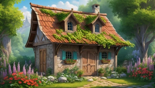 little house,small house,country cottage,summer cottage,house in the forest,cottage,wooden house,witch's house,traditional house,ancient house,miniature house,cottage garden,garden shed,home landscape,small cabin,houses clipart,fisherman's house,farm house,lonely house,forest house,Conceptual Art,Fantasy,Fantasy 22