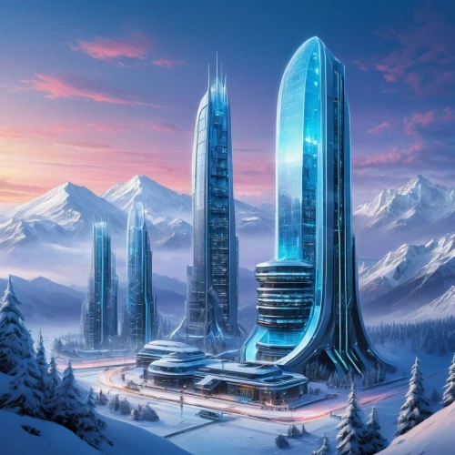 coldharbour,futuristic landscape,futuristic architecture,cybercity,citadels,cardassia,cybertown,ordos,arcology,cyberport,arktika,coruscant,starbase,stellaris,davos,cryobank,cyberia,polaron,gallifrey,skyreach,Conceptual Art,Graffiti Art,Graffiti Art 05