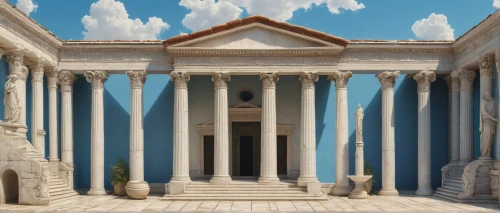 greek temple,zappeion,roman temple,temple of diana,doric columns,house with caryatids,erechtheion,laodicea,marble palace,erechtheus,temple of hercules,synaxarion,ephesus,panathenaic,peristyle,metapontum,artemis temple,colonnaded,kerameikos,serapeum,Conceptual Art,Daily,Daily 30