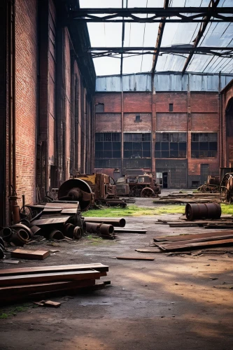 empty factory,abandoned factory,brickyards,old factory,industrial hall,brickworks,factory hall,brownfield,warehouses,warehouse,fabrik,old factory building,foundry,factories,ironworks,industrial landscape,industrial ruin,usine,manufactory,waggonfabrik,Art,Artistic Painting,Artistic Painting 04