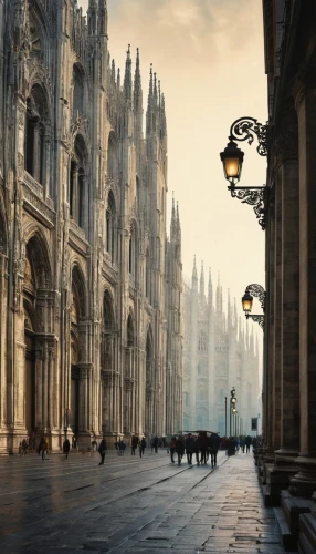 milan cathedral,duomo di milano,milan,milano,milanesi,milanese,turin,lombardy,duomo square,duomo,munich,milanetto,the city of mozart,florenz,udine,marienplatz,architettura,brescia,neogothic,conclave,Illustration,Realistic Fantasy,Realistic Fantasy 16