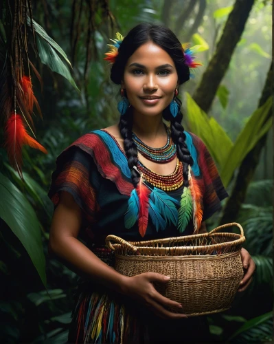 embera,peruvian women,biocultural,amazonica,amazonas,amazonian,pachamama,tarahumara,kayapo,huaorani,masakayan,ixchel,khela,tribespeople,amerindian,bihu,guatemalans,polynesian girl,indian woman,guatemalan quetzal,Illustration,Black and White,Black and White 09