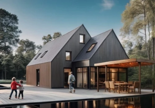 inverted cottage,timber house,danish house,wooden house,frisian house,arkitekter,passivhaus,forest house,house in the forest,cubic house,frame house,dunes house,cube house,huis,lohaus,house shape,folding roof,house with lake,summer house,boat house