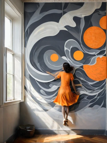 wall painting,little girl in wind,drawing with light,wall paint,chalk drawing,glass painting,fabric painting,meticulous painting,dance with canvases,painted wall,muralist,marble painting,thick paint,to paint,painting pattern,flower painting,3d art,painting,painting technique,graffiti art,Illustration,Vector,Vector 12