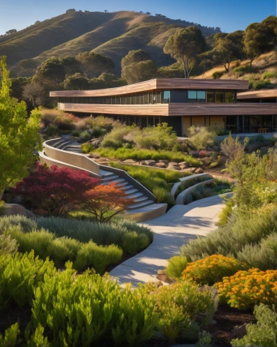 getty,lucasfilm,getty centre,llnl,pepperdine,yountville,mondavi,taliesin,kornfield,deyoung,landscaped,stanford university,burdell,cupertino,flintridge,xeriscaping,tokara,superadobe,marin county,calpers,Illustration,Japanese style,Japanese Style 13