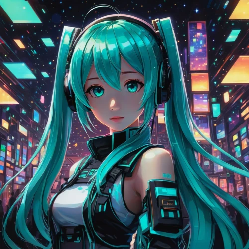 hatsune miku,miku,hatsune,mikulas,mikulic,mikuriya,aqua,suzuka,kiyo,makita,kula,mikus,vocaloid,hina,cyan,nadesico,cyber,cyberia,luminous,wiz,Conceptual Art,Fantasy,Fantasy 15