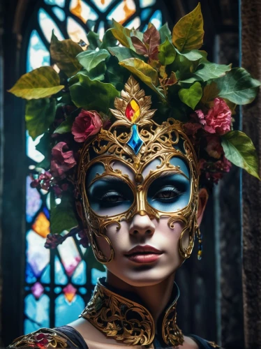 venetian mask,masquerade,gold mask,the carnival of venice,masquerading,mascarade,golden mask,day of the dead frame,fantasy portrait,face paint,headpiece,masque,masked,bodypainting,mask,masques,with the mask,golden wreath,the bride,unmask,Photography,Artistic Photography,Artistic Photography 08