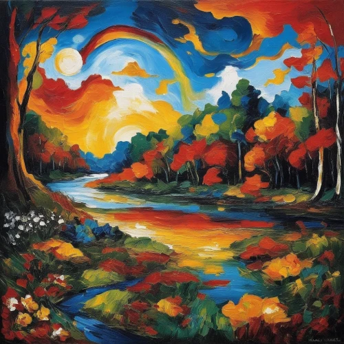 river landscape,autumn landscape,fall landscape,forest landscape,oil painting on canvas,art painting,nature landscape,brook landscape,oil on canvas,paisaje,oil painting,painting technique,khokhloma painting,indigenous painting,landscape nature,dubbeldam,landscape,aura river,mousseau,river bank,Art,Artistic Painting,Artistic Painting 37