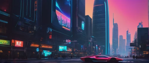 cyberpunk,colorful city,futuristic,neon arrows,futuristic landscape,cityscape,neon,dusk,cybercity,neons,dusk background,neon lights,futurist,testarossa,3d car wallpaper,cyberscene,bladerunner,polara,synth,80's design,Photography,Documentary Photography,Documentary Photography 20