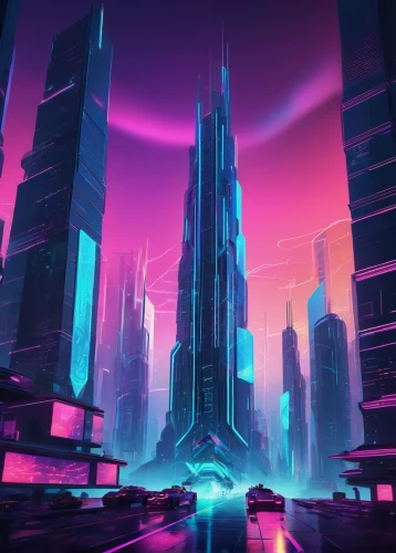 cybercity,futuristic landscape,cybertown,cyberworld,cyberia,cyberport,cyberpunk,synth,cyberscene,cityscape,metropolis,monoliths,polara,wildstar,futuristic,mainframes,vanu,tron,scifi,cybertron,Conceptual Art,Fantasy,Fantasy 02