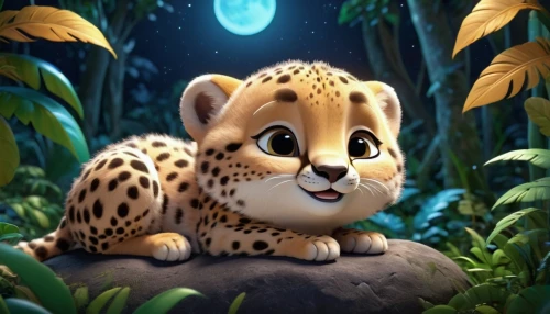 cheeta,mohan,cheetor,cheetah,madagascan,singa,pangeran,nsimba,tigor,gepard,kemelman,katoto,jangi,marsupilami,zimba,madagascar,cheetah cub,poupard,kovu,zira,Unique,3D,3D Character