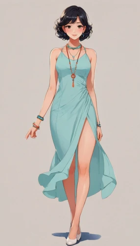 pinu,fubuki,jasmine,himawari,cheongsam,rumiko,a girl in a dress,yanmei,dressup,longmei,eldena,marinette,chun,giantess,phryne,esmeralda,summer clothing,takemi,mei,torn dress,Illustration,Japanese style,Japanese Style 06