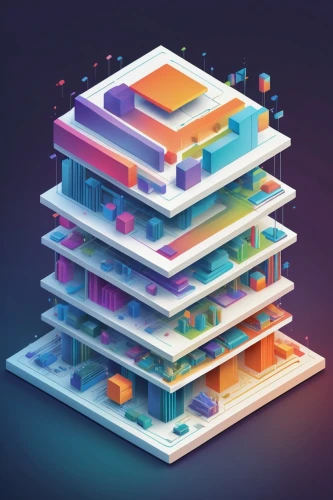 isometric,cinema 4d,voxels,voxel,building honeycomb,heystack,digicube,multi core,cubic,supercomputer,hypercube,microarchitecture,geometrics,hypermodern,techradar,lowpoly,hypercubes,cubes,multiplexer,data blocks,Illustration,Retro,Retro 09