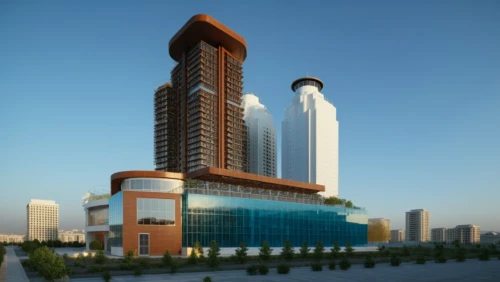 largest hotel in dubai,rotana,tallest hotel dubai,mubadala,habtoor,residential tower,noida,meydan,burj kalifa,renaissance tower,damac,sharjah,the energy tower,tianjin,modern building,menara,baladiyat,salmiya,cyberjaya,khalidiya,Photography,General,Realistic