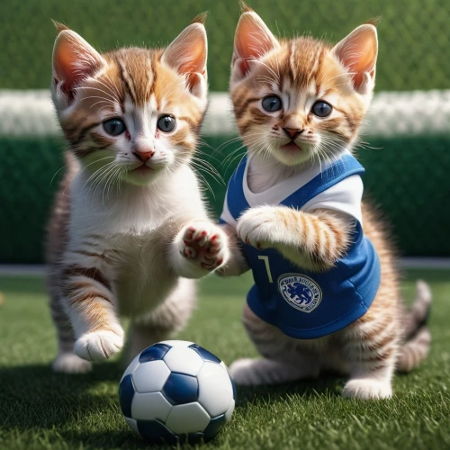 georgatos,kits,cats playing,kittens,baby cats,footballer,soccer,soccer team,footballs,gatos,two cats,ballers,kickabout,felines,soccer ball,soccer player,catts,jugadores,tykes,playing football,Photography,General,Natural