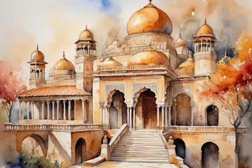 gurdwaras,gurdwara,palitana,indian art,gurmukh,safdarjung,gurudwara,golden temple,harmandir,rajasthan,mehrangarh,orchha,gwalior,chhatri,bikaner,chamkaur,udaipur,jaisalmer,kartarpur,mosques,Illustration,Paper based,Paper Based 24