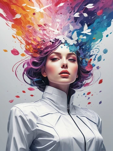 experimenter,colorist,head woman,colorists,synesthesia,artist color,color lead,colourist,synesthetic,the festival of colors,splash of color,illustrator,immersed,colori,colourists,woman thinking,color,color 1,coloristic,krita,Illustration,Paper based,Paper Based 20